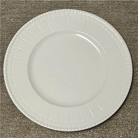 COPY - 2 Piece Set RICHARD GINORI ICARO LOT of 2 DINNER PLATES WHITE 10 3/4" - Picture 1 of 4